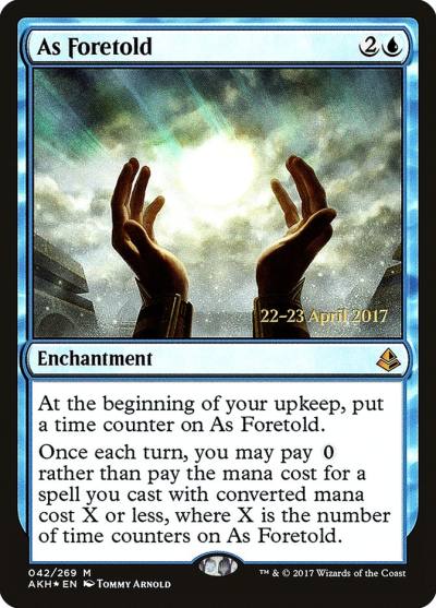 As Foretold PAKH-42S Amonkhet Promos Magic card