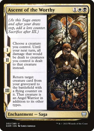 Ascent of the Worthy KHM-202 Kaldheim Magic card