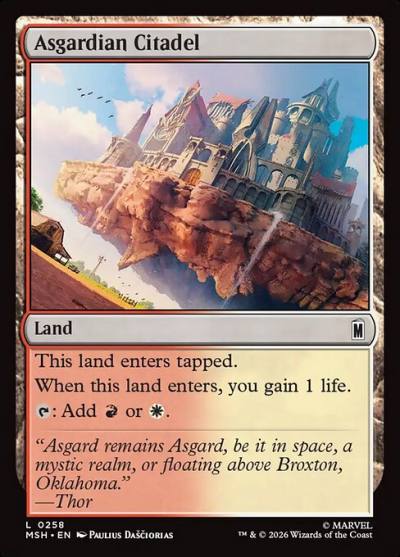 Asgardian Citadel MSH-258 Marvel Super Heroes Magic card