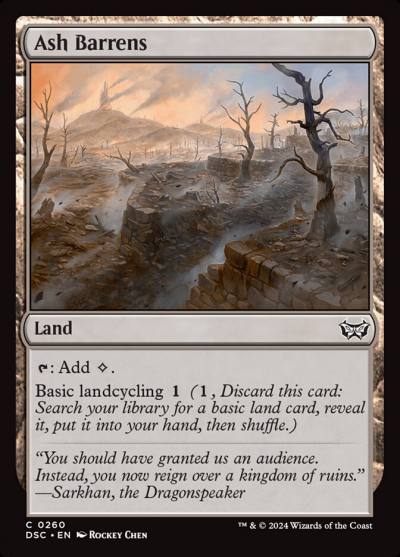 Ash Barrens DSC-260 Duskmourn: House of Horror Commander Magic card
