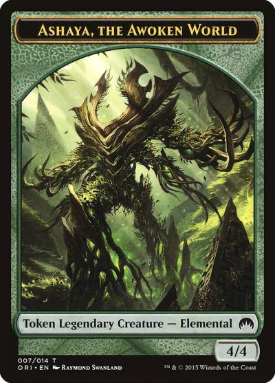 Ashaya, the Awoken World TORI-7 Magic Origins Tokens Magic card