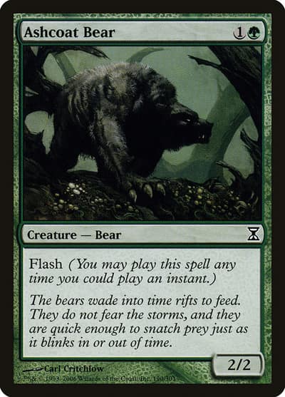 Ashcoat Bear 190 Time Spiral Magic card