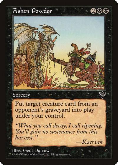 Ashen Powder MIR-104 Mirage Magic card