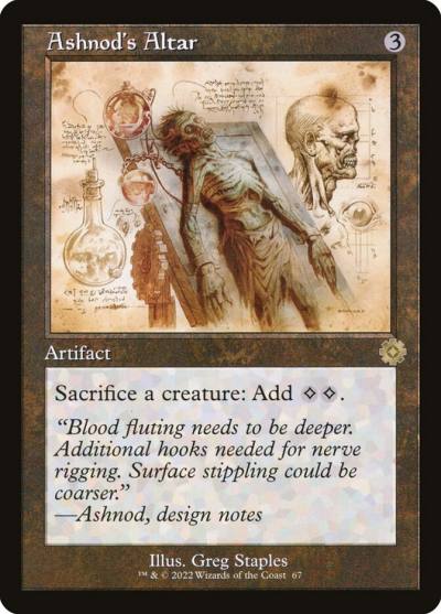 Ashnod's Altar BRR-67 The Brothers' War Retro Artifacts Magic card