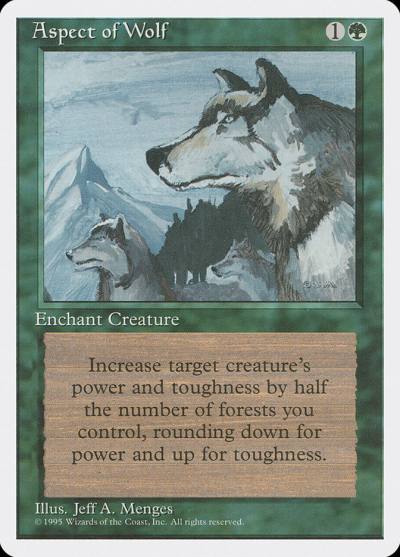 Aspect of Wolf 4ED-233 Fourth Edition Magic card