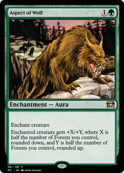 Aspect of Wolf PZ2-65819 Treasure Chest Magic card
