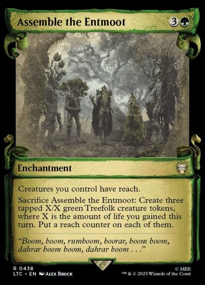 Assemble the Entmoot LTC-438 Tales of Middle-earth Commander Magic card