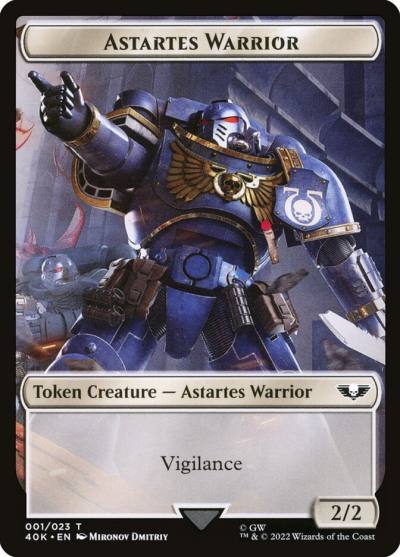 Astartes Warrior T40K-1 Warhammer 40,000 Tokens Magic card