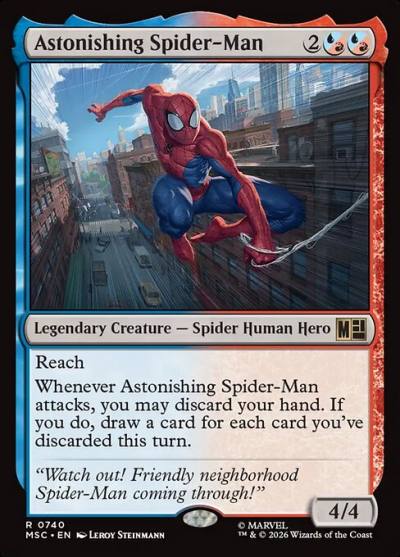 Astonishing Spider-Man MSC-740 Marvel Super Heroes Commander Magic card