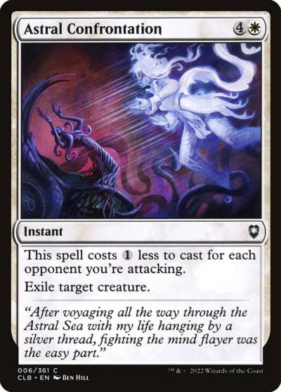 Astral Confrontation CLB-6 Commander Legends: Battle for Baldur's Gate Magic card
