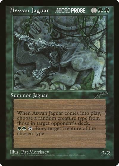 Aswan Jaguar PMIC-1 MicroProse Promos Magic card