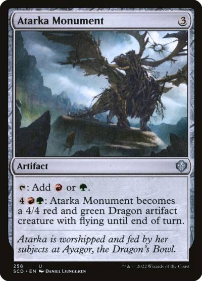 Atarka Monument SCD-258 Starter Commander Decks Magic card