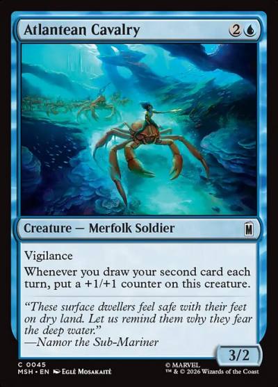 Atlantean Cavalry MSH-45 Marvel Super Heroes Magic card