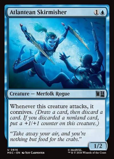 Atlantean Skirmisher MSC-616 Marvel Super Heroes Commander Magic card