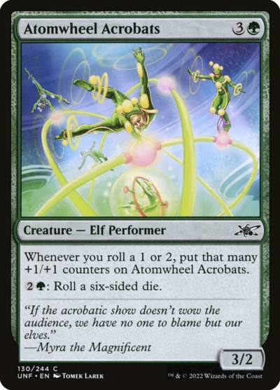 Atomwheel Acrobats UNF-130 Unfinity Magic card