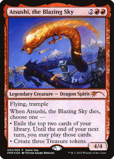Atsushi, the Blazing Sky PW22-3 Wizards Play Network 2022 Magic card