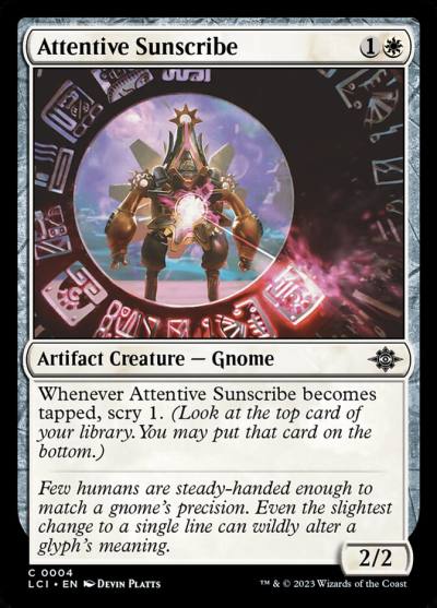 Attentive Sunscribe LCI-4 The Lost Caverns of Ixalan Magic card