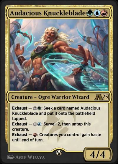 Audacious Knuckleblade YTDM-18 Alchemy: Tarkir Magic card