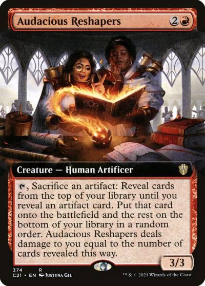 Audacious Reshapers C21-374 Commander 2021 Magic card