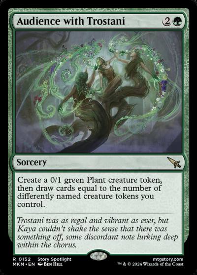 Audience with Trostani MKM-152 Murders at Karlov Manor Magic card