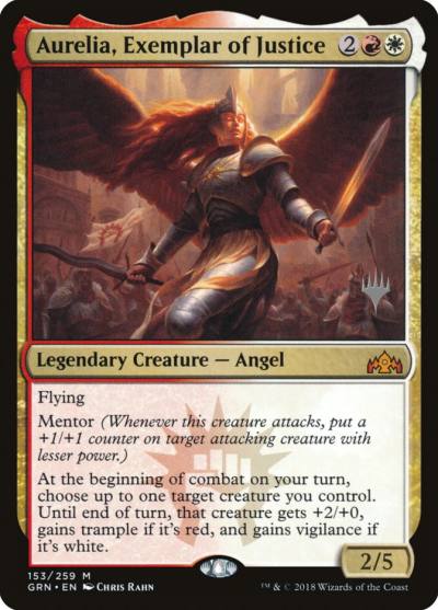 Aurelia, Exemplar of Justice PGRN-153P Guilds of Ravnica Promos Magic card