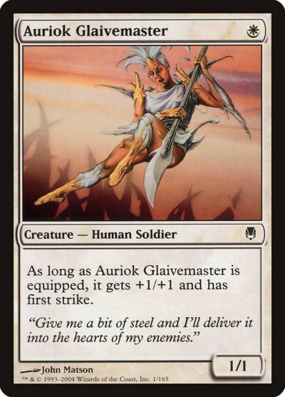Auriok Glaivemaster DST-1 Darksteel Magic card