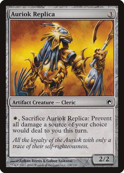 Auriok Replica 138 Scars of Mirrodin Magic card