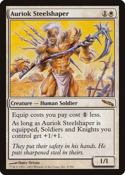 Auriok Steelshaper 4 Mirrodin Magic card