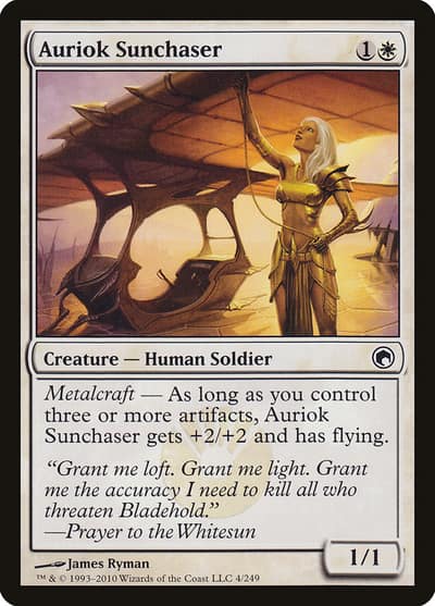 Auriok Sunchaser 4 Scars of Mirrodin Magic card