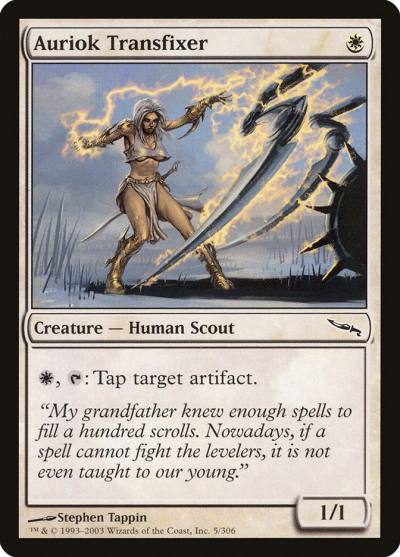 Auriok Transfixer MRD-5 Mirrodin Magic card