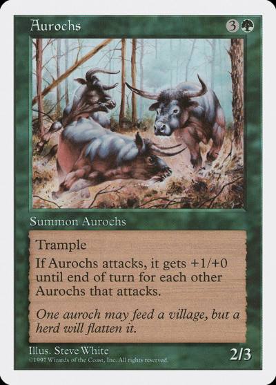 Aurochs 5ED-279 Fifth Edition Magic card
