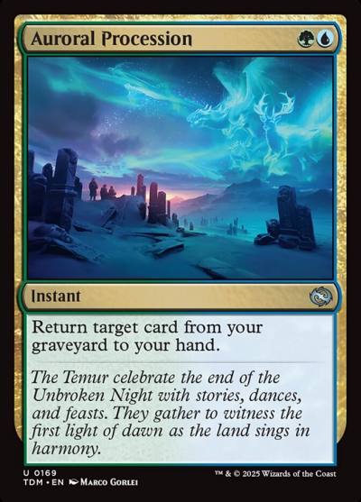 Auroral Procession TDM-169 Tarkir: Dragonstorm Magic card