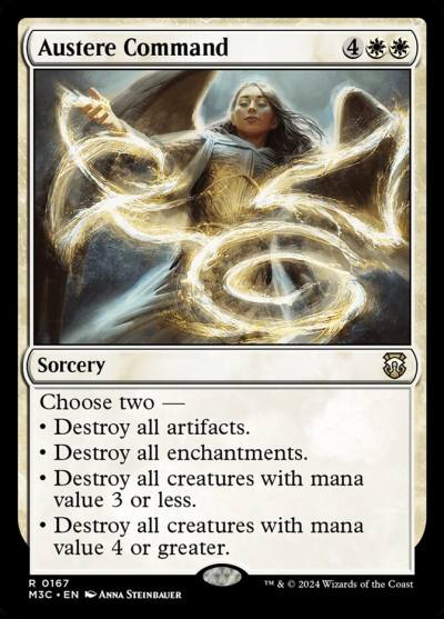 Austere Command M3C-167 Modern Horizons 3 Commander Magic card