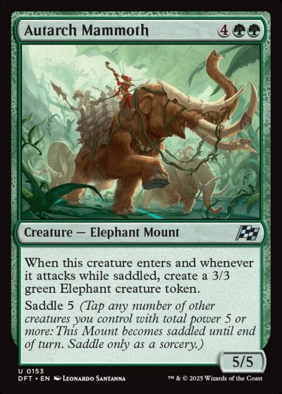 Autarch Mammoth 153 Aetherdrift Magic card