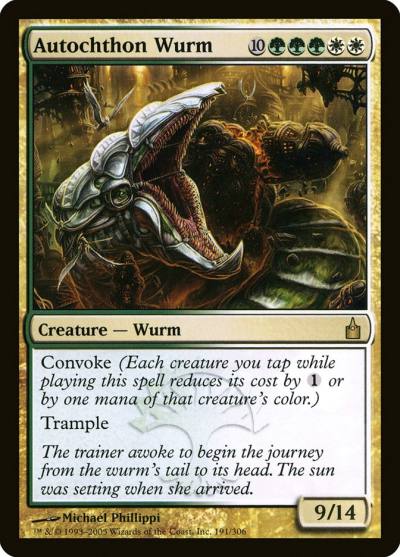 Autochthon Wurm RAV-191 Ravnica: City of Guilds Magic card