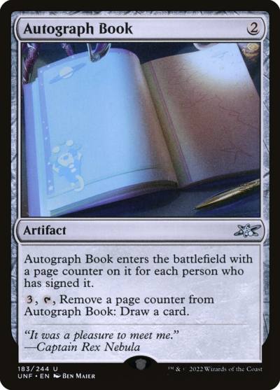 Autograph Book UNF-183 Unfinity Magic card