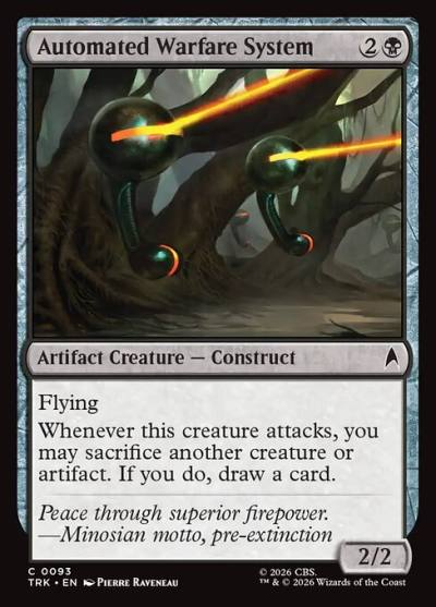 Automated Warfare System TRK-93 Star Trek Magic card
