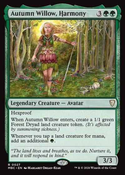 Autumn Willow, Harmony MBC-27 Mystery Booster Commander Edition Magic card