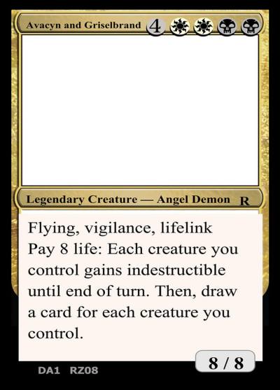 Avacyn and Griselbrand RZ08a Unknown Event Magic card