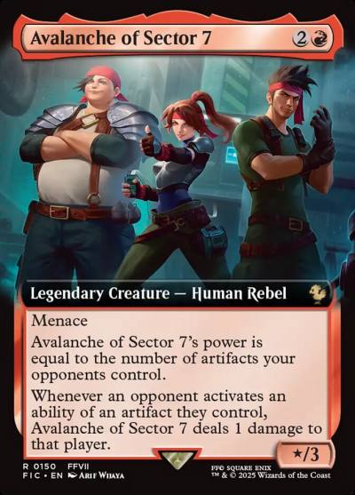 Avalanche of Sector 7 FIC-150 Final Fantasy Commander Magic card