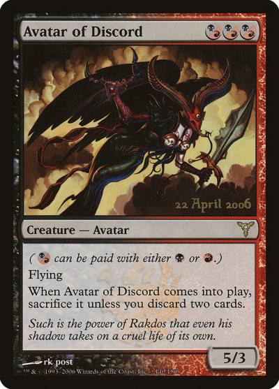 Avatar of Discord PDIS-140STAR Dissension Promos Magic card