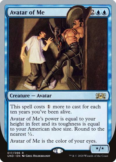 Avatar of Me UND-17 Unsanctioned Magic card
