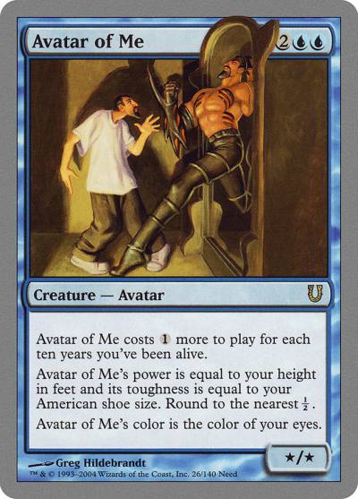 Avatar of Me UNH-26 Unhinged Magic card