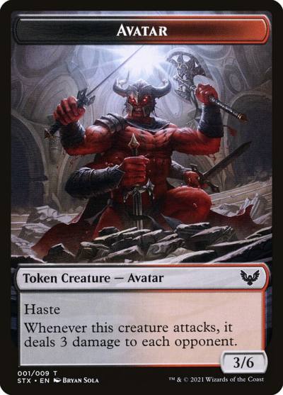 Avatar TSTX-1 Strixhaven: School of Mages Tokens Magic card
