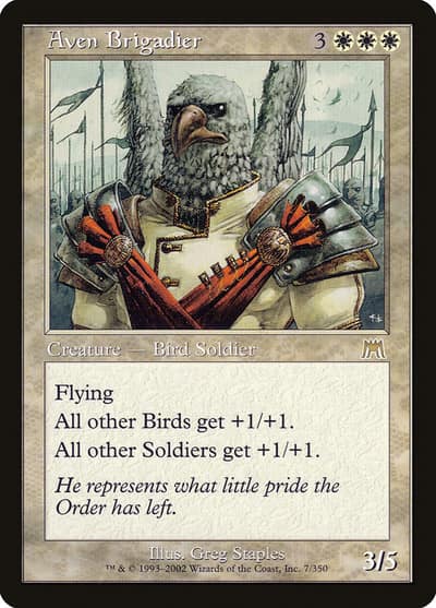 Aven Brigadier 7 Onslaught Magic card