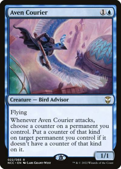Aven Courier PNCC-22P New Capenna Commander Promos Magic card