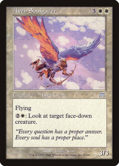 Aven Soulgazer 8 Onslaught Magic card