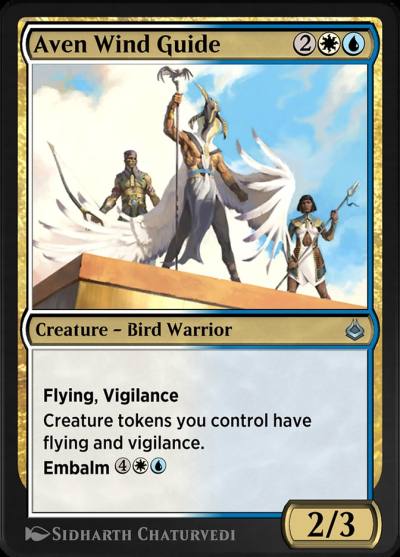 Aven Wind Guide AKR-228 Amonkhet Remastered Magic card