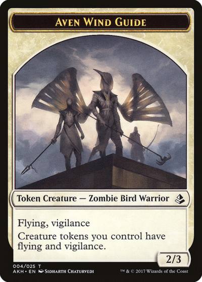 Aven Wind Guide TAKH-4 Amonkhet Tokens Magic card