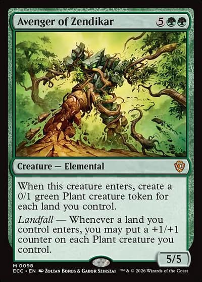 Avenger of Zendikar 98 Lorwyn Eclipsed Commander Magic card
